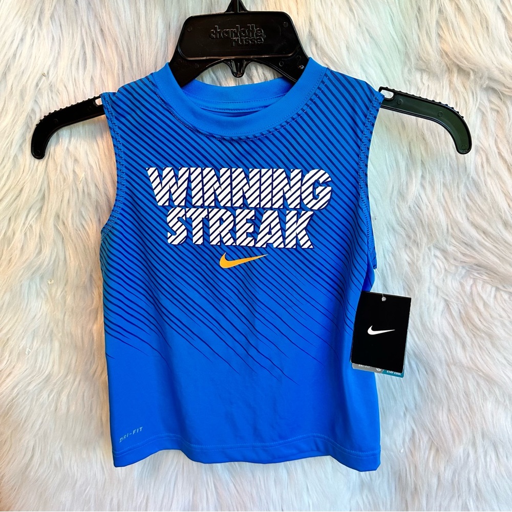 Boys Blue Nike Tank